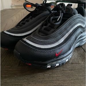 Nike Big kids air max 97 Black/Sport red edition